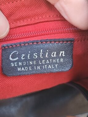 Cristian Red Genuine Leather Shoulder Bag